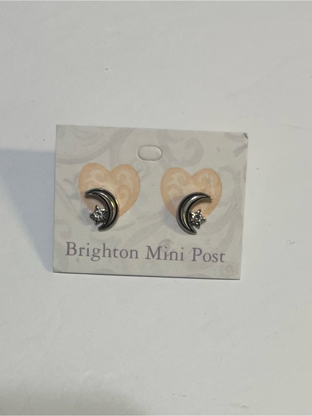 Brighton Silver Moon & Star Mini Post Earrings - Silver